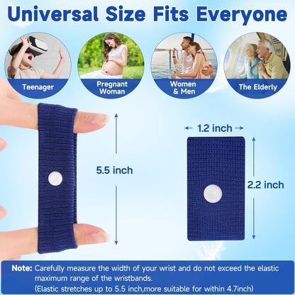 LYJEE Motion Sickness Bands – Drug-Free Nausea Relief for Travel (Adults & Kids)