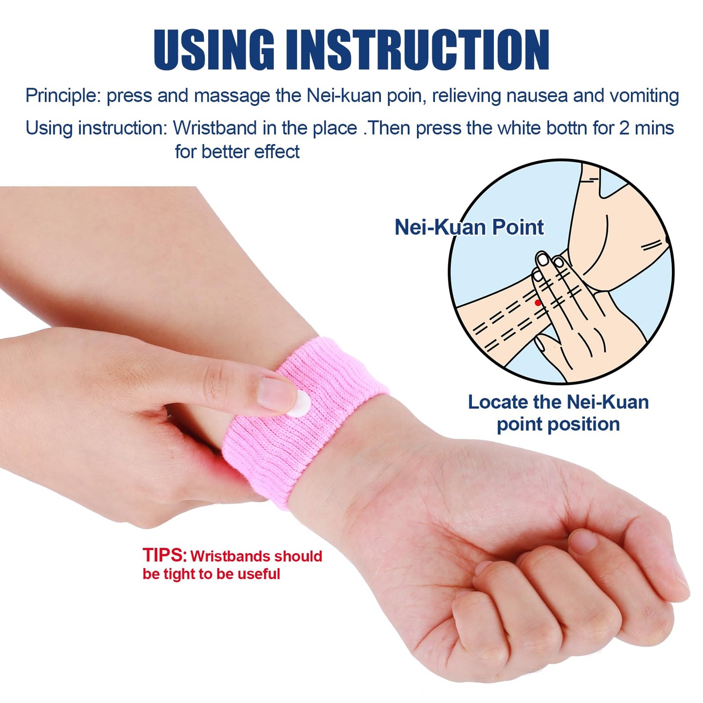 LYJEE Motion Sickness Bands for Kids – Drug-Free Travel Nausea Relief Wristbands