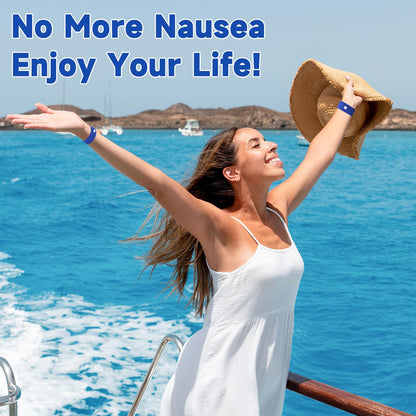 LYJEE Motion Sickness Bands – Drug-Free Nausea Relief for Travel (Adults & Kids)