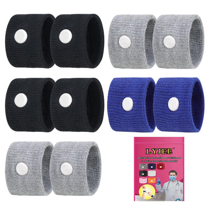 LYJEE Motion Sickness Bracelets – Nausea Relief for Travel (Adults & Kids)