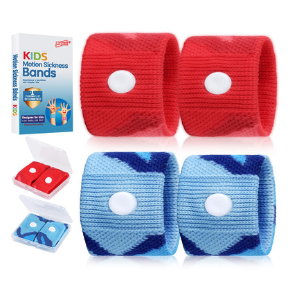 LYJEE Motion Sickness Bands for Kids - Travel Nausea Relief Wristbands (Drug-Free)