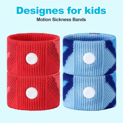 LYJEE Motion Sickness Bands for Kids - Travel Nausea Relief Wristbands (Drug-Free)