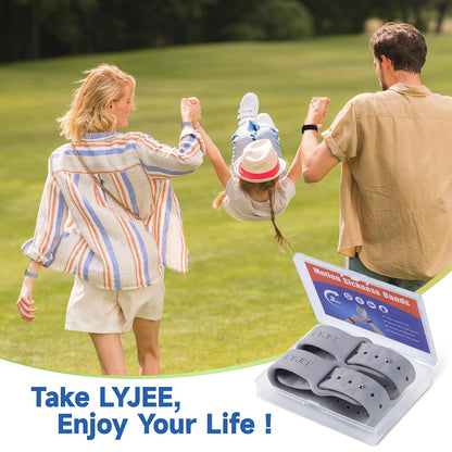 LYJEE Motion Sickness Bands – Nausea Relief for Adults & Kids While Traveling