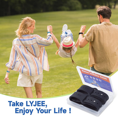 LYJEE Motion Sickness Bands – Quick, Drug-Free Nausea Relief for Travel (Adults & Kids)