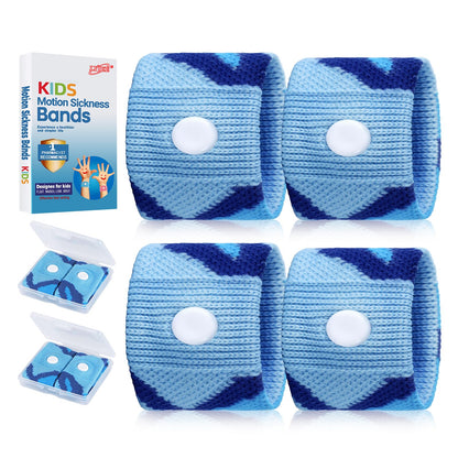 LYJEE Motion Sickness Bands for Kids – Travel Sickness Relief Wristbands