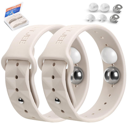 LYJEE Motion Sickness Bands – Fast Nausea Relief for Adults, Kids & Pregnancy (White)