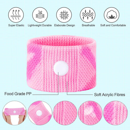 LYJEE Motion Sickness Bands for Kids | Travel Nausea Relief Wristbands for Car or Sea