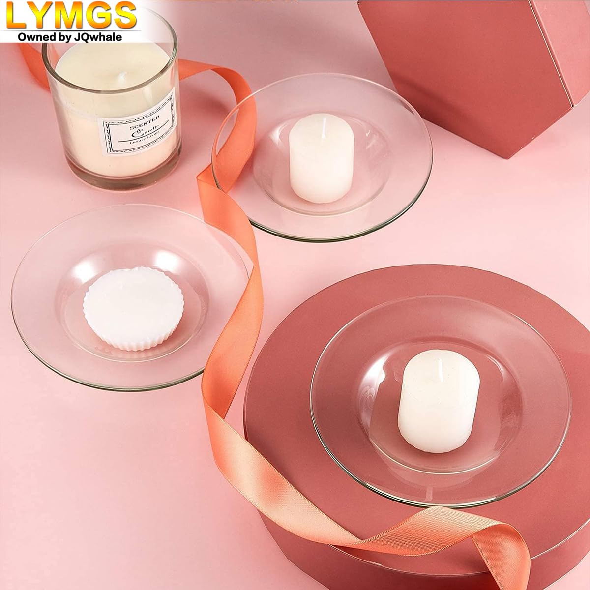 LYMGS 4.5 Inch Replacement Oil Warmer Dish – Glass Round 115mm Wax Melt Warmer Plate, 1 Pack