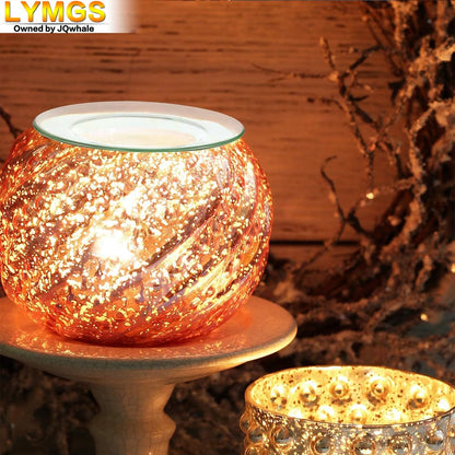 LYMGS 4.5 Inch Replacement Oil Warmer Dish – Glass Round 115mm Wax Melt Warmer Plate, 1 Pack