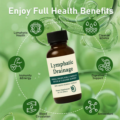 Lymphatic Drainage Drops – Immune Support, Fast-Absorbing, Vegan & Non-GMO | 2 Fl Oz