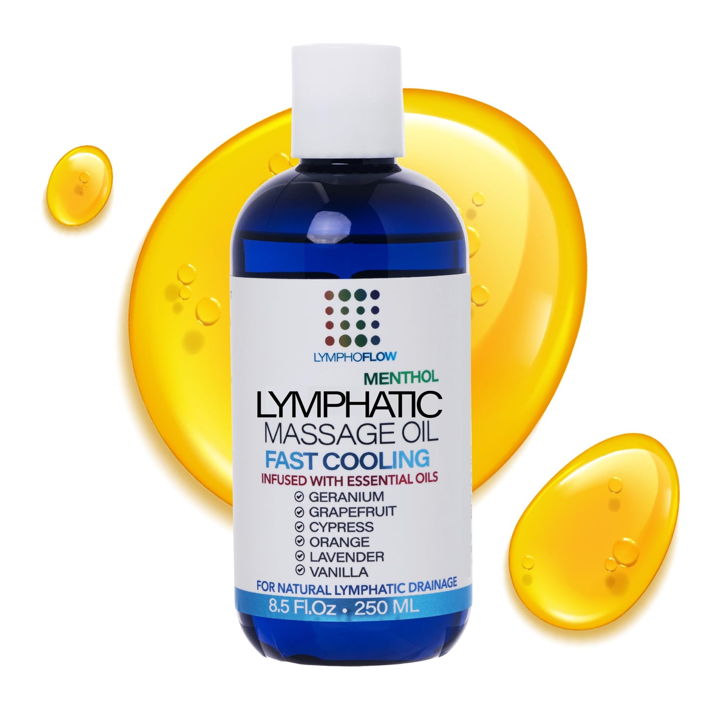 Lymphatic Drainage Massage Oil with Arnica & Coconut Oil (8.5 oz)