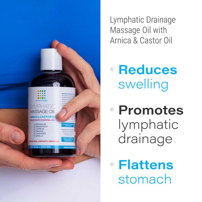 Lymphatic Drainage Massage Oil with Arnica & Castor Oil | Post-Surgery Recovery | Bruizex
