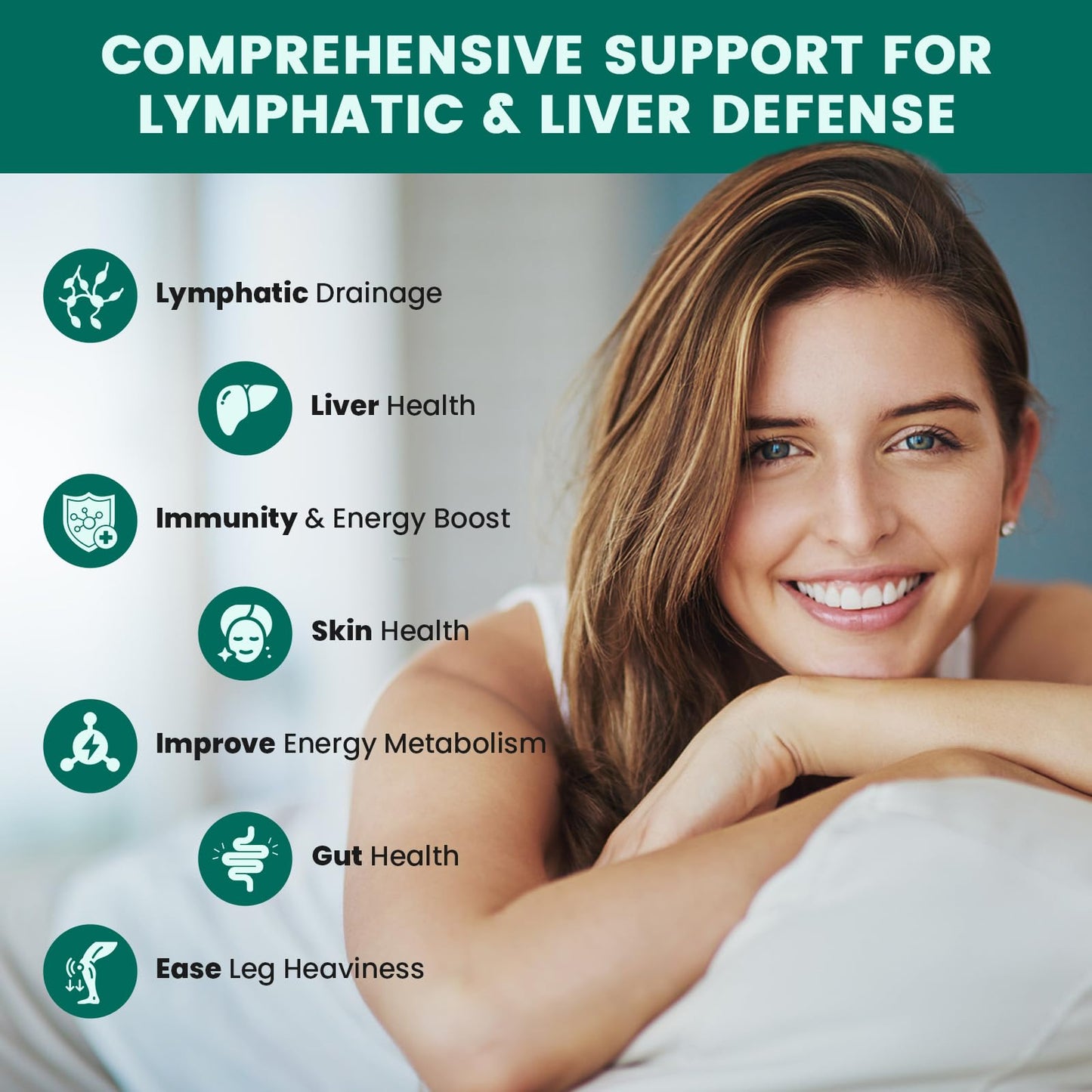 Lymphatic Drainage Drops - 11 in 1 Lymphatic Supplement for Immune, Lymph System & Liver Detox - with Echinacea, Horse Chestnut, Dandelion, Elderberry & Burdock - Raspberry Flavor, Vegan, 2 Fl Oz