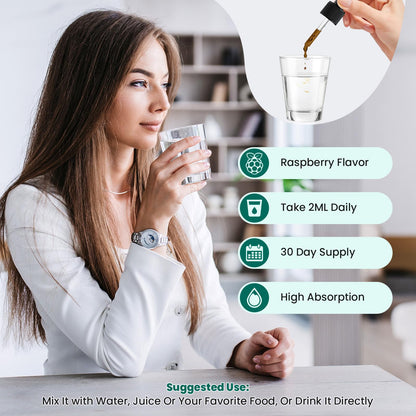Lymphatic Drainage Drops - 11 in 1 Lymphatic Supplement for Immune, Lymph System & Liver Detox - with Echinacea, Horse Chestnut, Dandelion, Elderberry & Burdock - Raspberry Flavor, Vegan, 2 Fl Oz