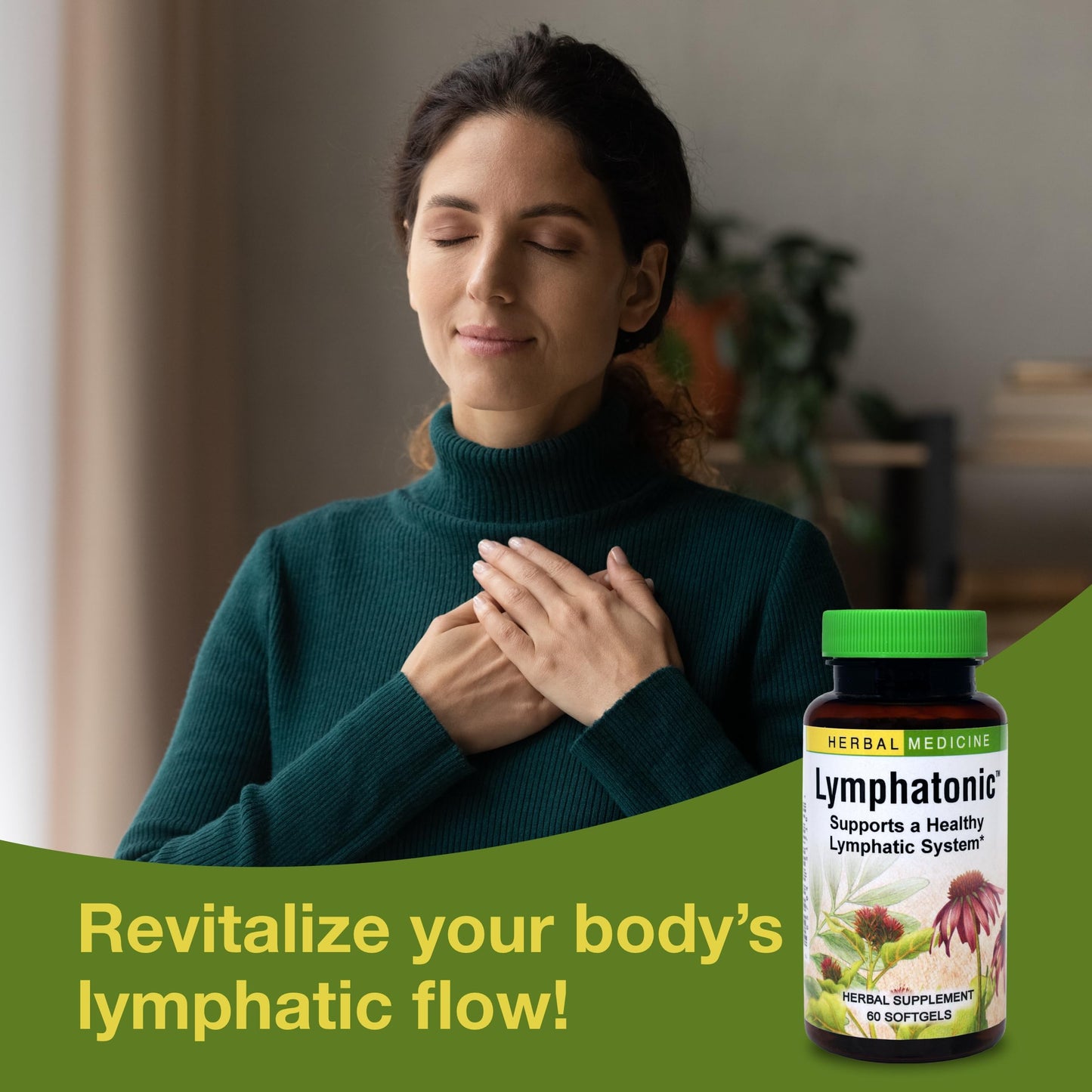 Herbs ETC. Lymphatonic Sg, 60 CT | Lymphatic Support Herbal Supplement