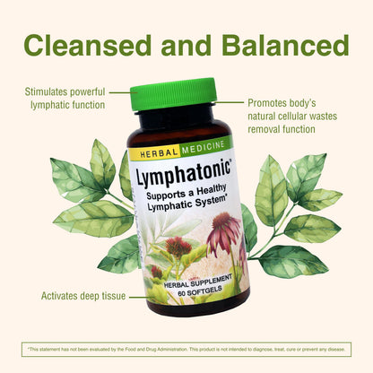 Herbs ETC. Lymphatonic Sg, 60 CT | Lymphatic Support Herbal Supplement