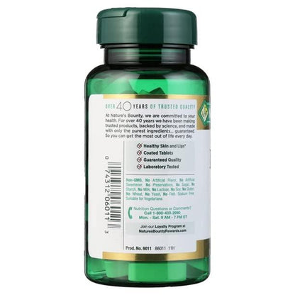 Nature's Bounty L-Lysine 1000 mg Tablets – 60 ea (Pack of 4)