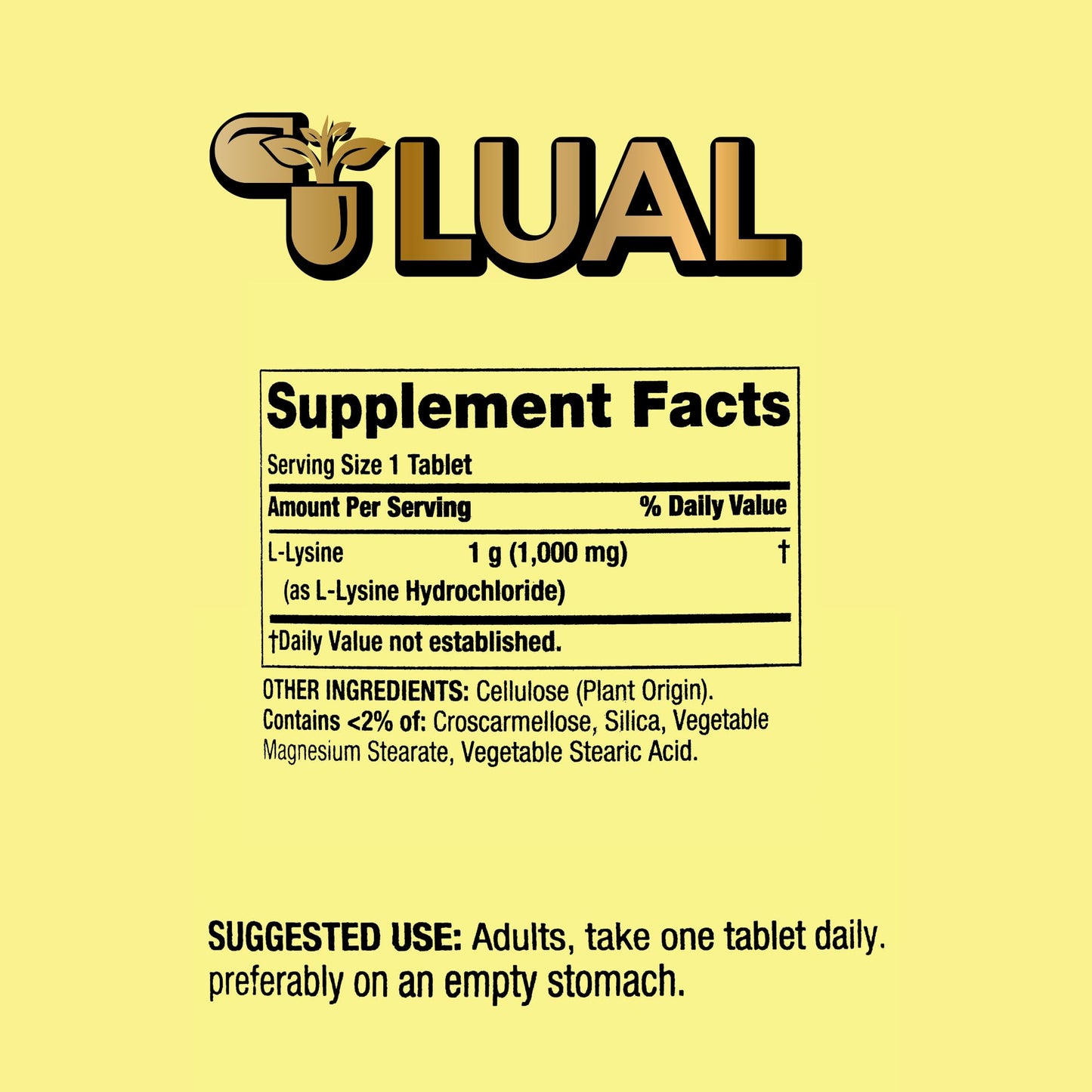 Spring Valley L-Lysine 1000 mg – 100 Tablets | Immune Support