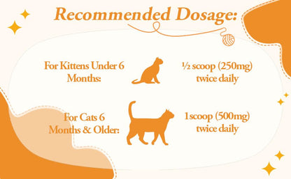 Lysine for Cats Micro Granulated L-Lysine Supplement 5.3 oz | Immune & Respiratory Support