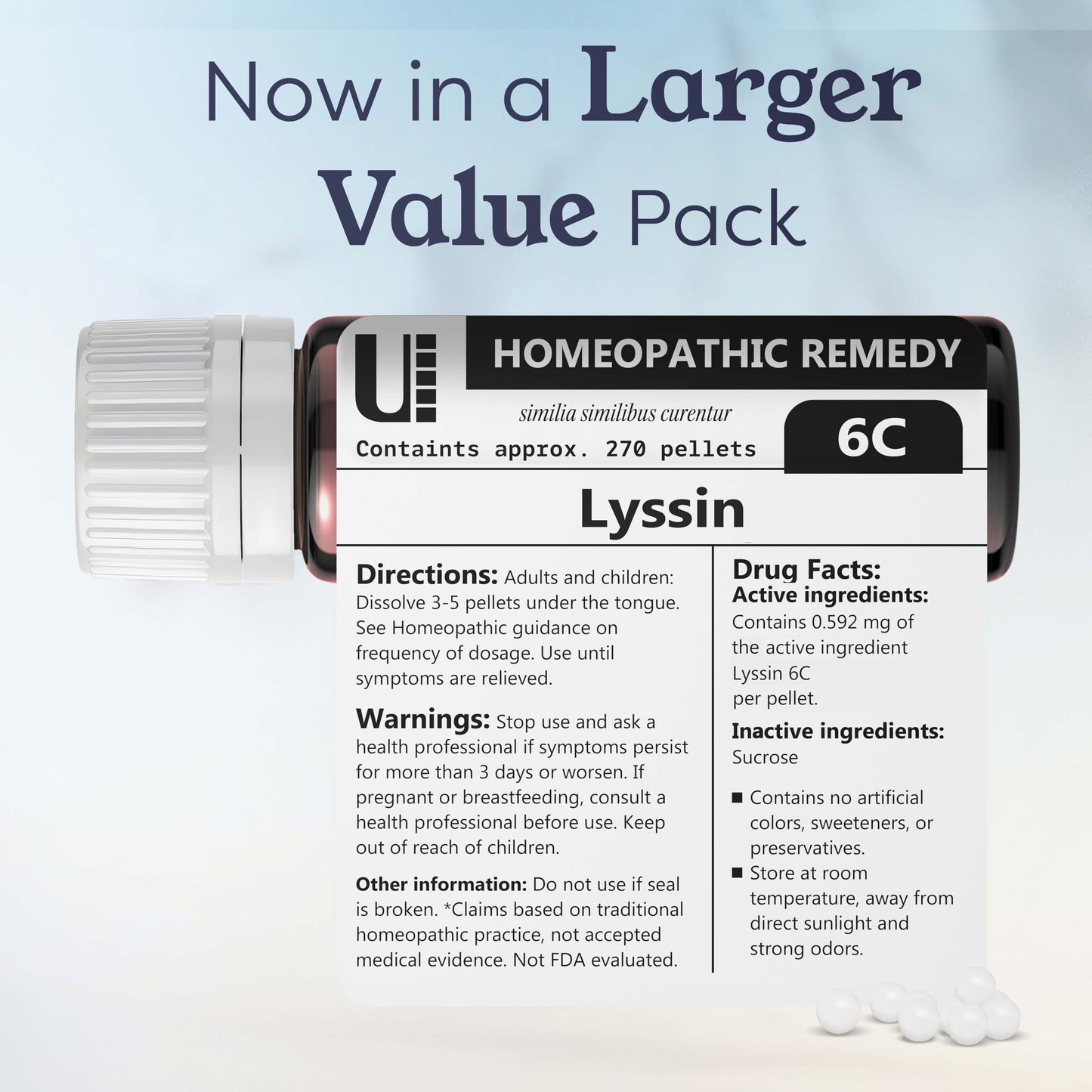 Lyssin (Hydrophobinum) 6C Homeopathic Remedy, 270 Pellets | Urenus