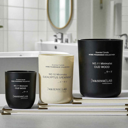 M&SENSE Natural Soy Candle - Eucalyptus Spearmint, 16.6 oz