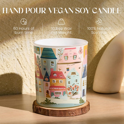 M&SENSE Mint Lime Candles – 10.2 oz Soy Wax, Non-Toxic, 60 Hours Burn, Home Scented Gifts