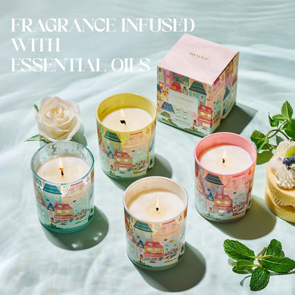 M&SENSE Mint Lime Candles – 10.2 oz Soy Wax, Non-Toxic, 60 Hours Burn, Home Scented Gifts