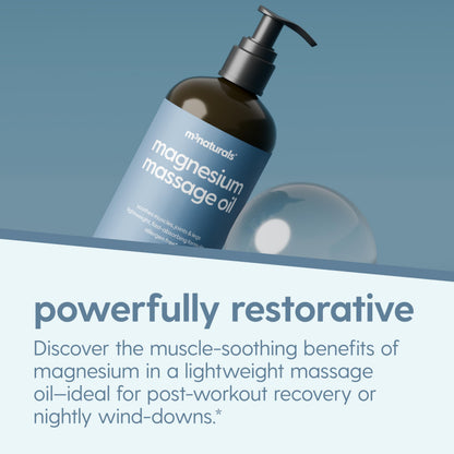 Magnesium Massage Oil for Sore Muscles, Sleep & Recovery – 8 oz by M3 Naturals