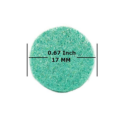 mEssentials Premium Quality 60pcs - 17mm Diameter, 3mm Thick Essential Oil Aromatherapy Necklace and Bracelet Diffuser Refill Pads (10 Assorted Colors)