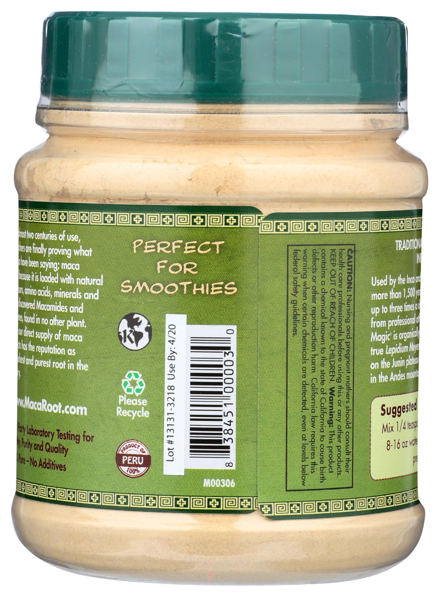 Maca Magic Organic Black Maca Powder - Raw 7.1 oz