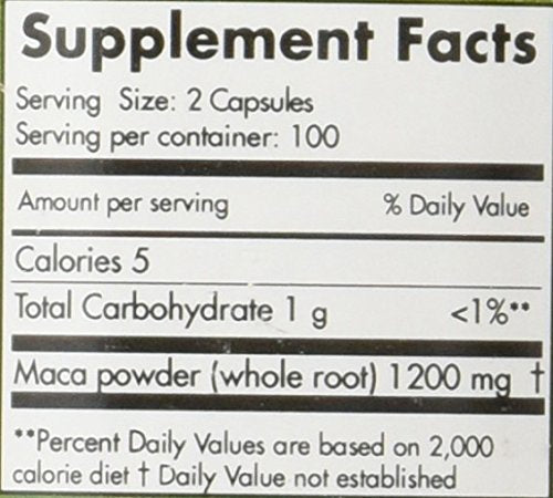 Maca Magic Organic Capsules - 200 Count