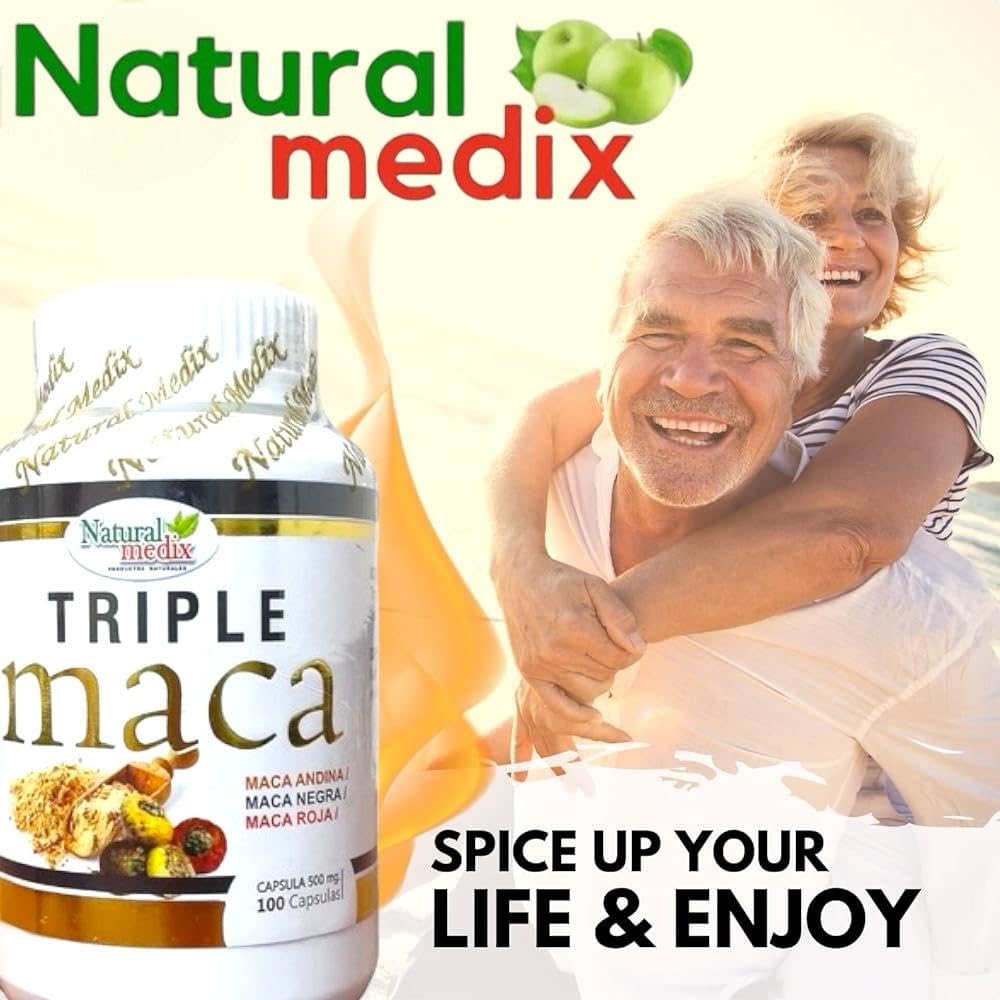 Natural Medix Premium Triple Maca – Black, Red & Yellow Maca for Vitality & Endurance | 100% Natural