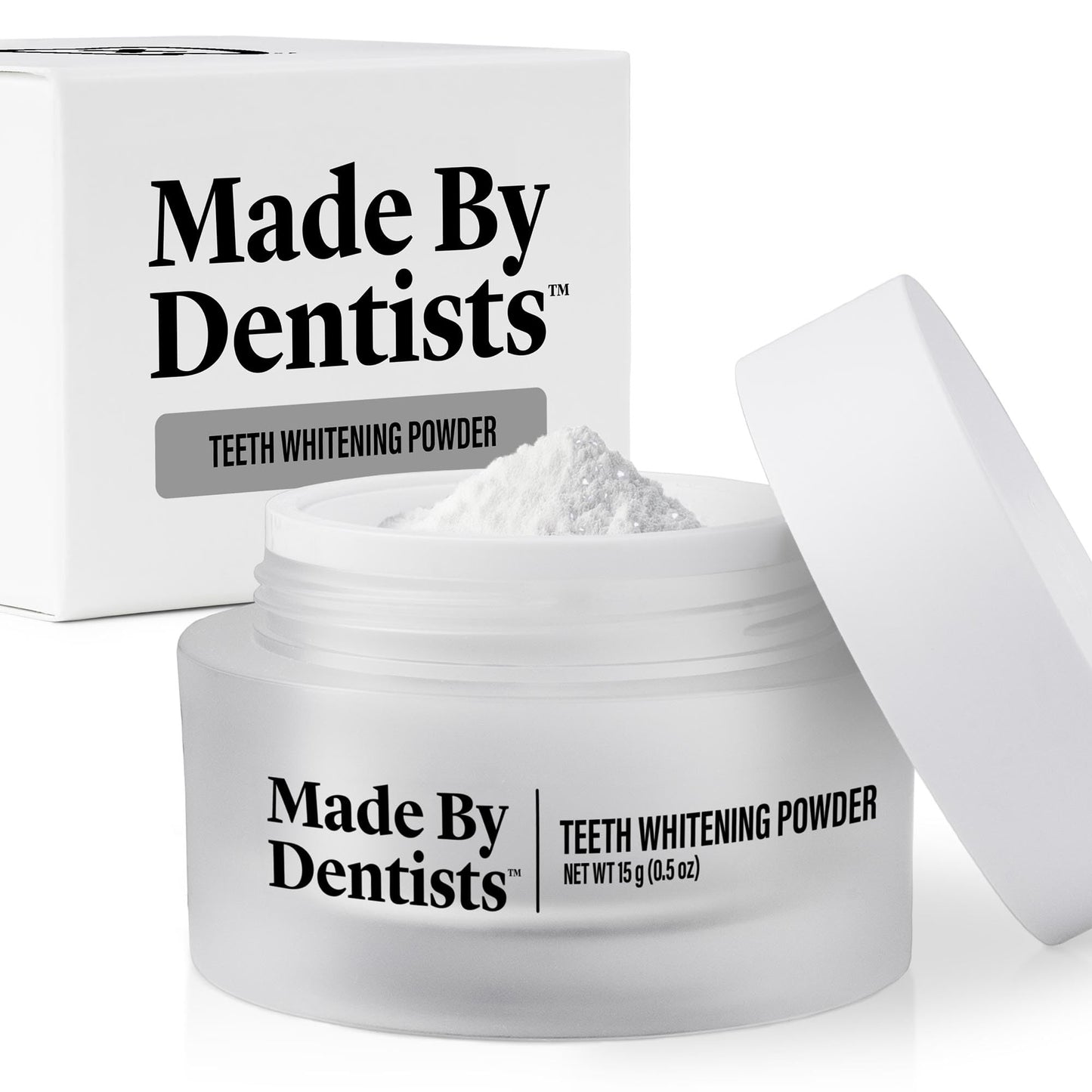 Made by Dentists Teeth Whitening Powder – Hydroxyapatite, PAP & Diamond Powder – Instant Results