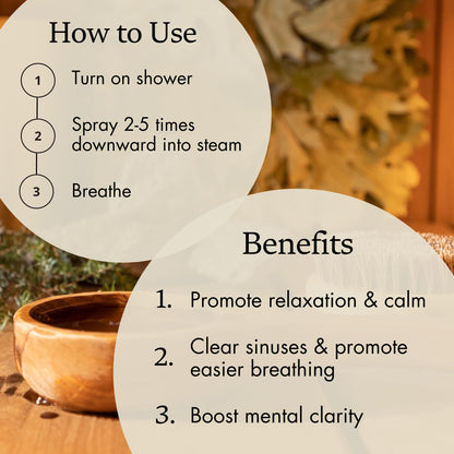 Eucalyptus Shower Spray 2 oz – Spa-Grade Aromatherapy, Made in USA