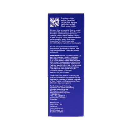 Dame Aloe Lube for Women – Doctor-Approved, pH-Balanced Aloe Vera Lubricant – 4 oz