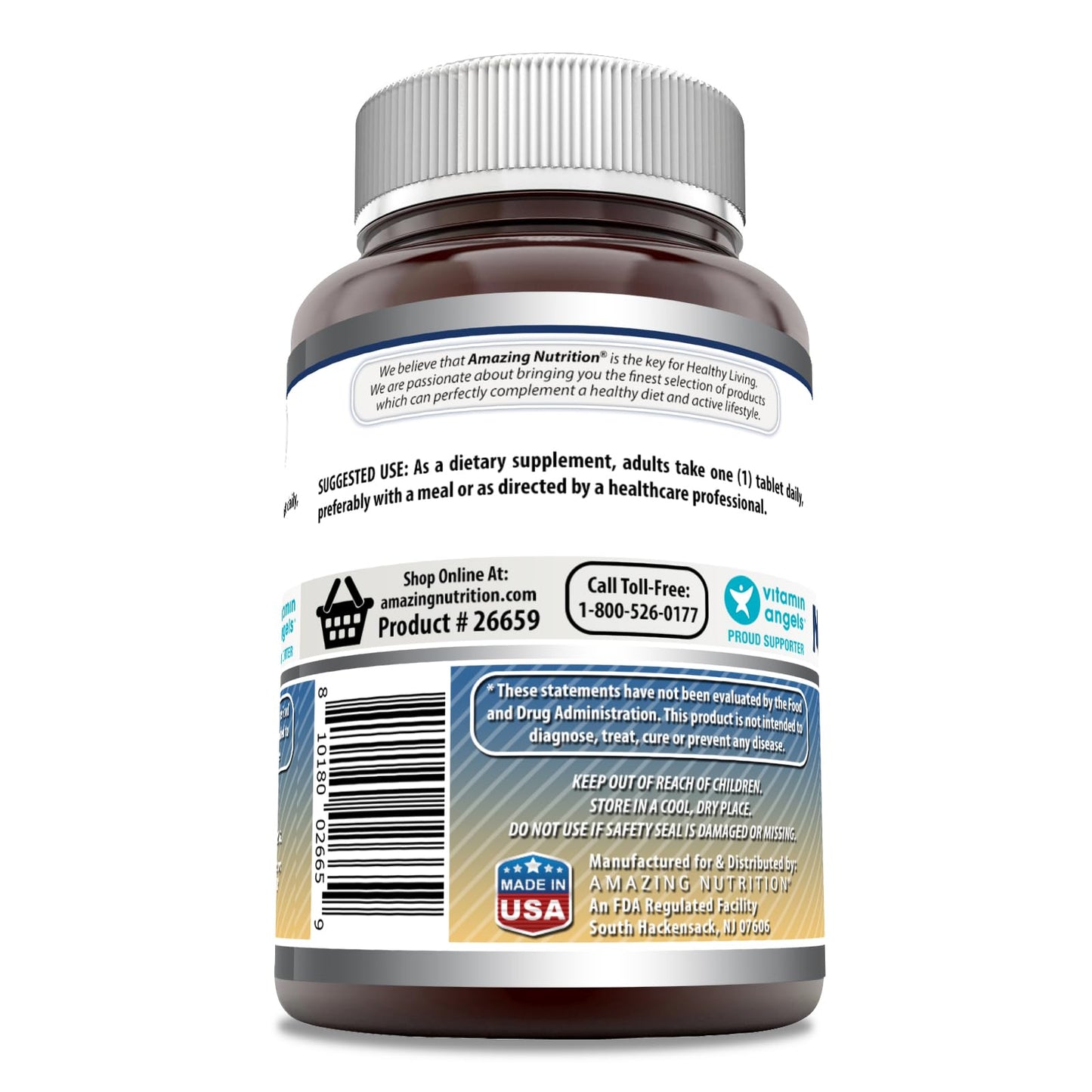 Amazing Formulas Magnesium Citrate 200 mg | 120 Count | Non-GMO, Gluten Free | Made in USA