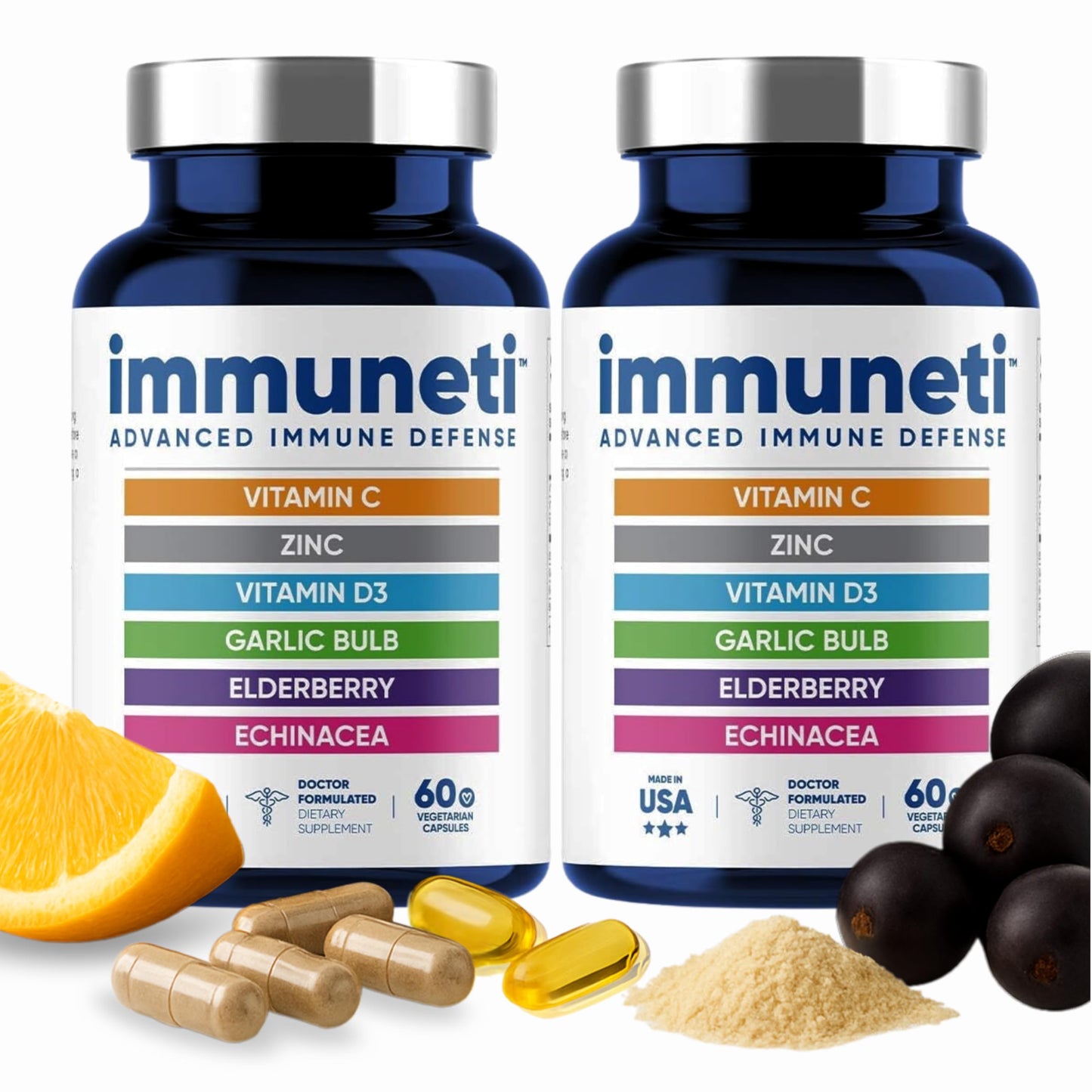 Advanced Immune Support 6-in-1 Pack (2) – Doctor-Formulated, Made in USA
