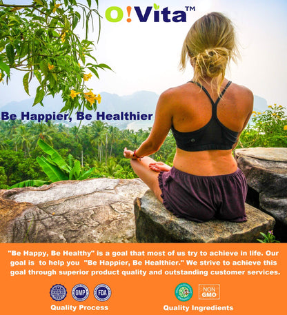 O!VITA Milk Thistle Complex 450mg - Supports Healthy Liver Function - 60 Non-GMO Vegan Tablets