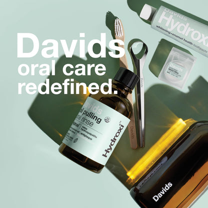 Davids Nano Hydroxyapatite Oil Pulling Mouthwash – 9 oz, Mint, MCT Coconut Oil