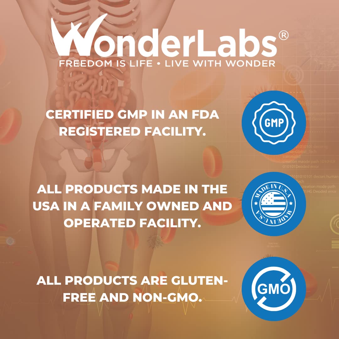 Wonder Laboratories Proteolytic Enzymes – Bromelain, Papain, Pancreatin 550 mg | 100 Tablets | Amylase, Lipase, Protease | Made in USA