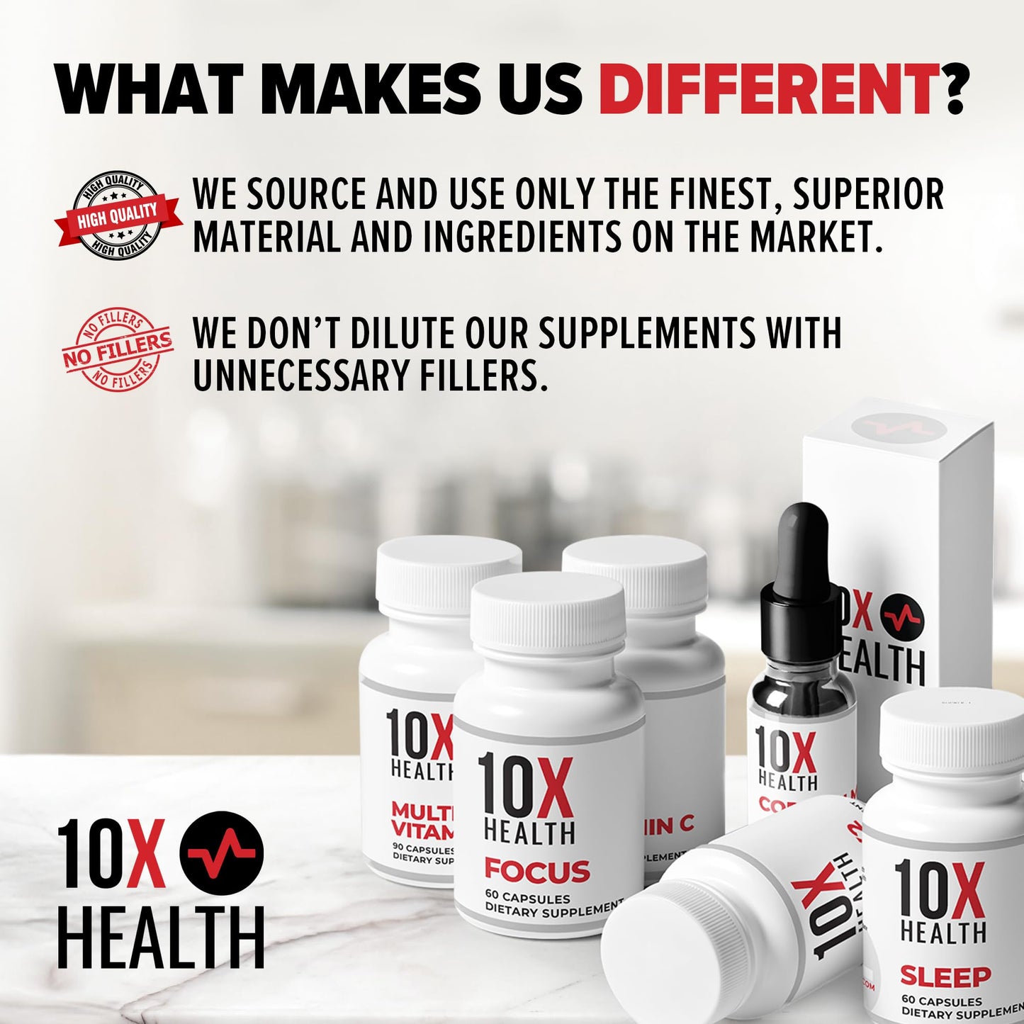 10X Health 5-MTHF Methylfolate with Magnesium | 60 Capsules