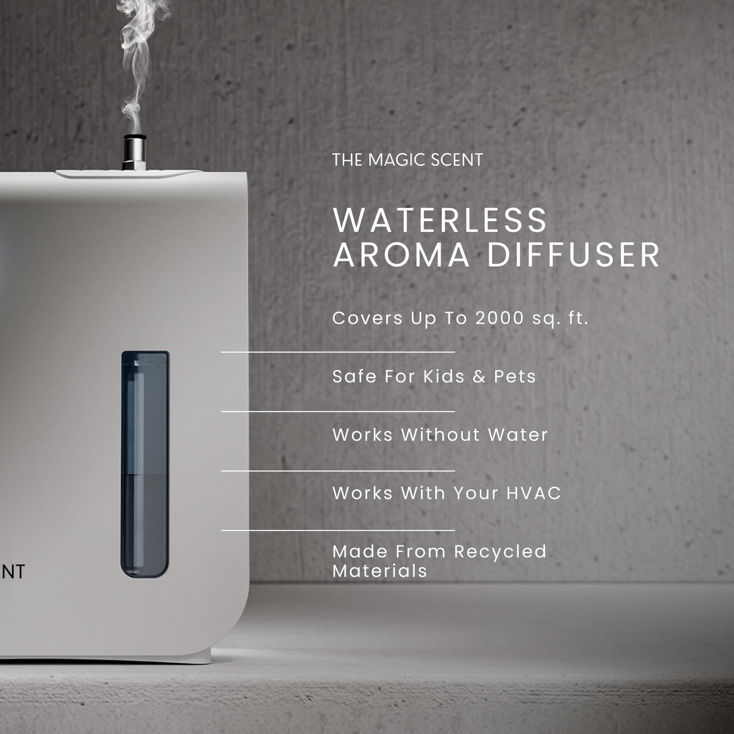 The Magic Scent Diffuser – Waterless Nebulizing Scent Machine for Home & HVAC