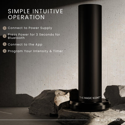 The Magic Scent Bluetooth Tower Diffuser - Waterless, Ultra-Quiet
