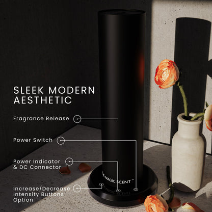 The Magic Scent Bluetooth Tower Diffuser - Waterless, Ultra-Quiet