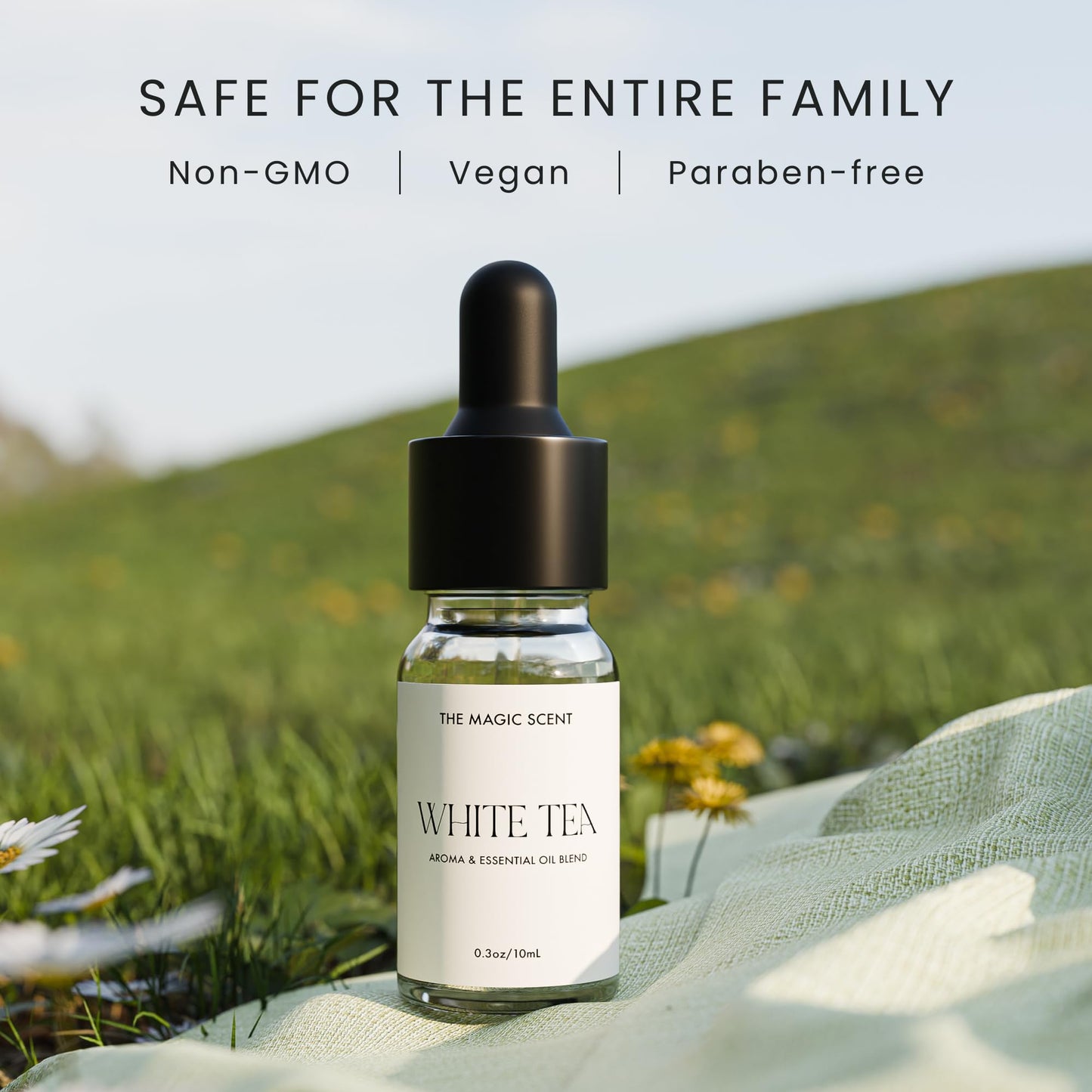 The Magic Scent White Tea Diffuser Oil - Hotel & Home Luxury Scents - 0.3 oz / 10 mL
