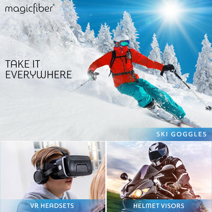 MagicFiber Anti Fog Spray for Glasses - Glasses Cleaner Kit with 2 Microfiber Cloths