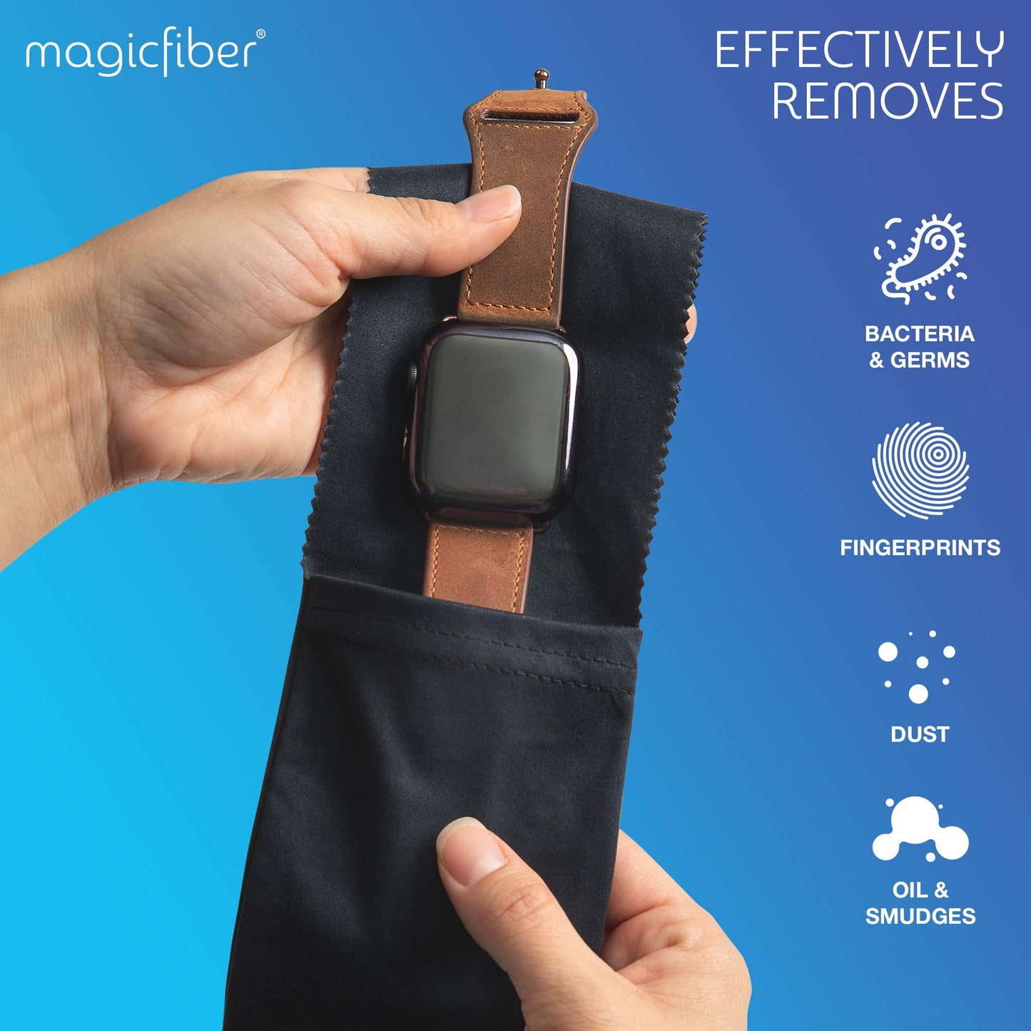 MagicFiber Ultra-Soft Microfiber Glasses Pouch — 4-Color Pack with Built-in Cleaning Cloth
