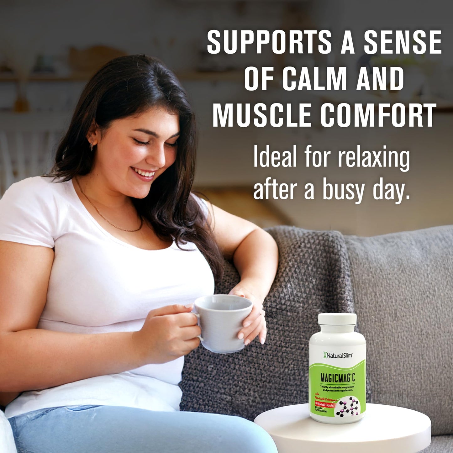 MagicMag C by NaturalSlim | Magnesium Citrate + Potassium for Sleep & Muscle Support