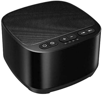 Magicteam Sleep Sound Machine - 40 Soothing Sounds, Memory Function, 32 Volume Levels, Sleep Timer, AC/USB (B-Black)