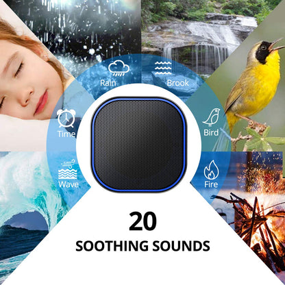 Magicteam White Noise Machine — 20 Non-Looping Sounds, 32 Levels, Memory Function, AC/USB